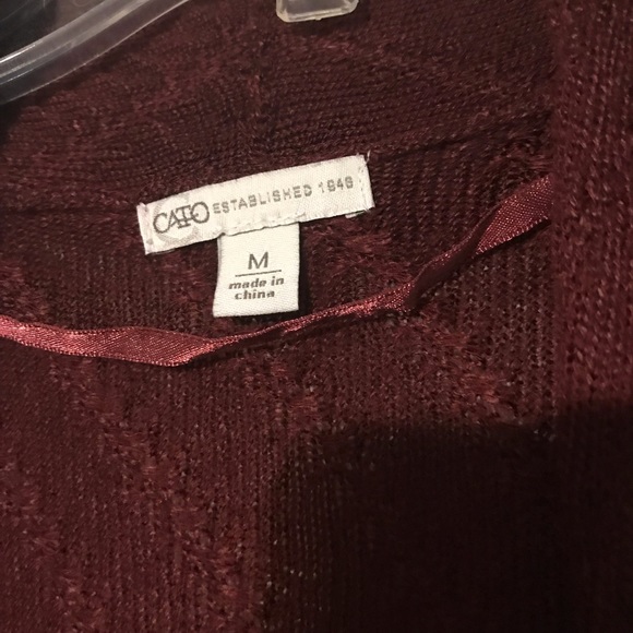 Cato’s cardigan - burgundy - Picture 2 of 3